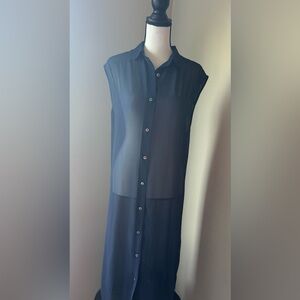 Wood Wood Royal Blue Crepe Dress